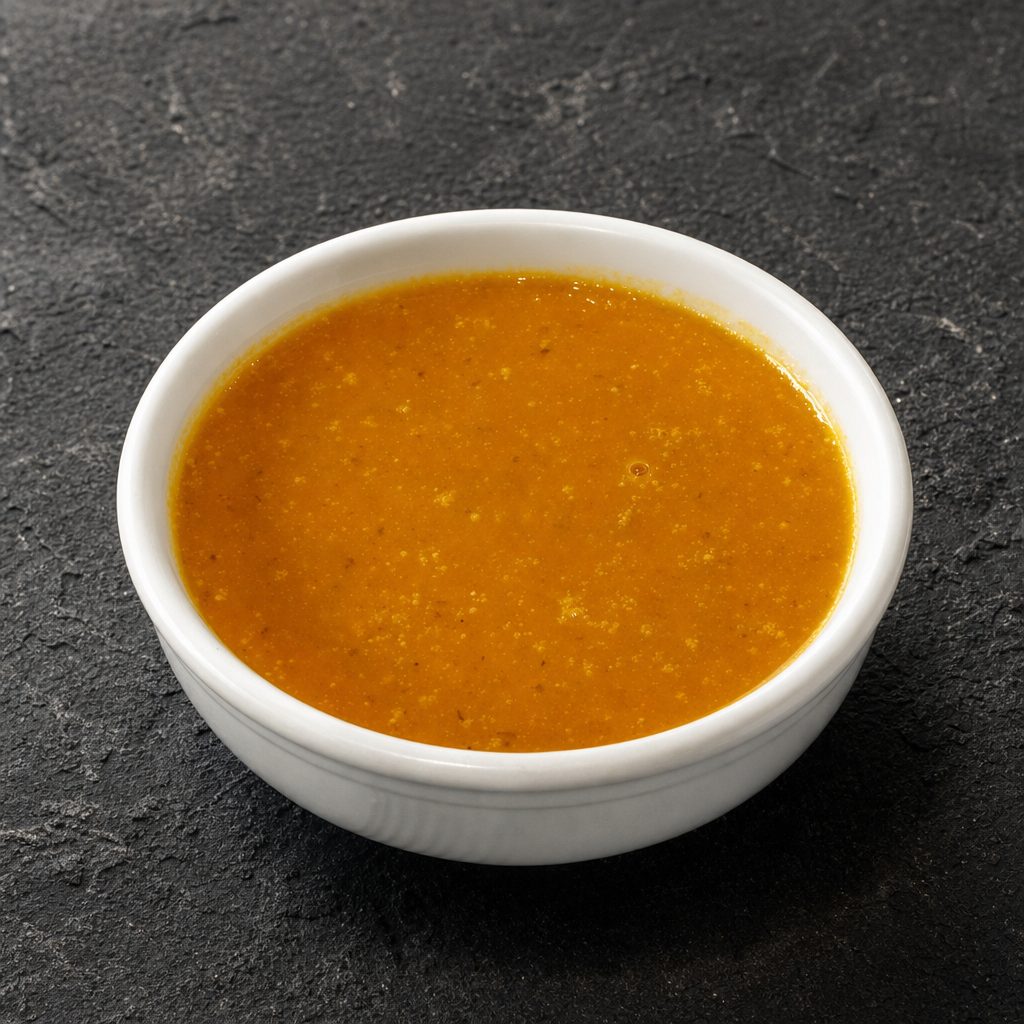 Curried Butternut Squash Soup (V, GF).