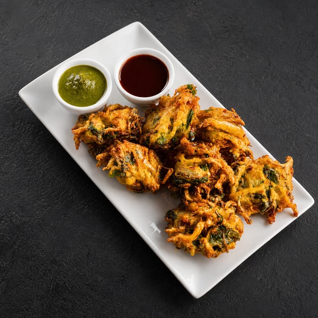 Onion Bhajia (V, GF).