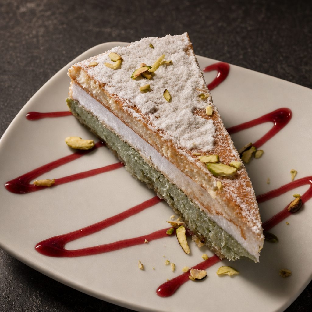 Ricotta & Pistachio Cake.