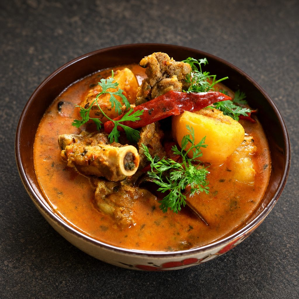 Railway goat curry  (GF).
