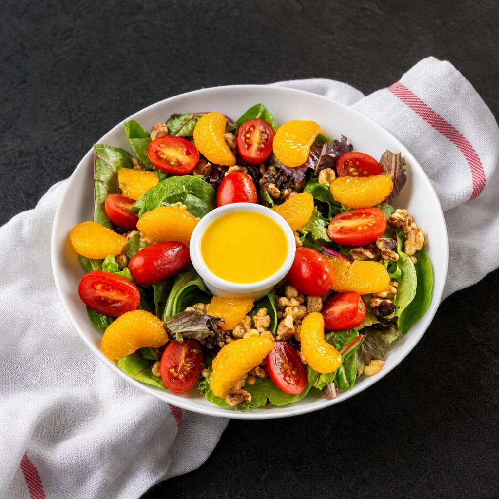 Walnut ‘n’ Mandarin Orange Salad * (V, GF).
