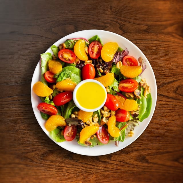 Walnut ‘n’ Mandarin Orange Salad * (V, GF).